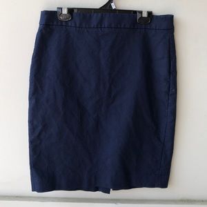 J. Crew Navy Blue Pencil Skirt Size 4